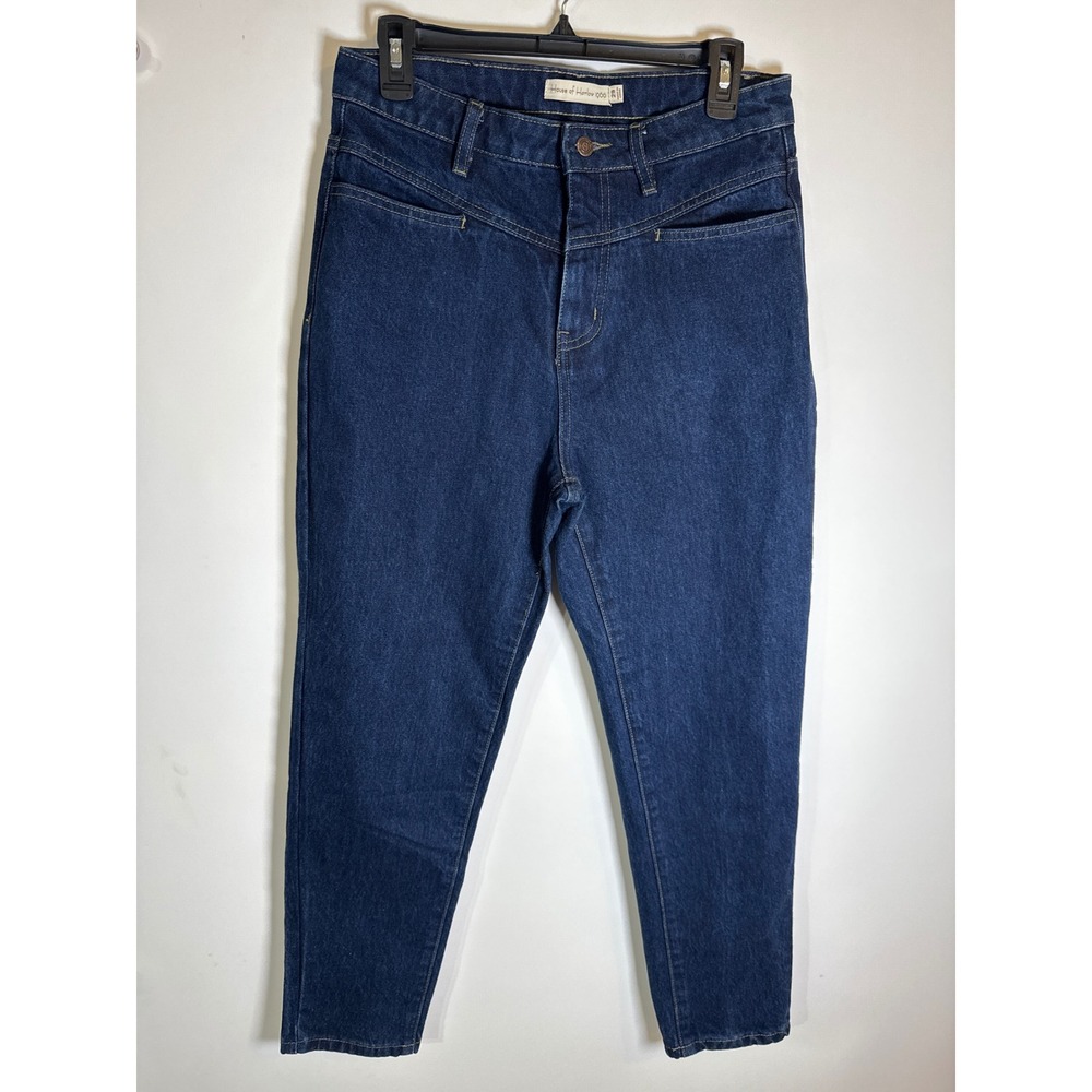 House of Harlow 1960 High Rise Tapered Mom Jeans Dark Wash Indigo 29/8
